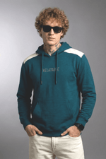 Relatable Bottlegreen Printed Full Sleeves Unisex Hoodie