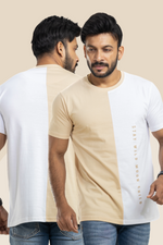 Stay Wild White & Beige Printed T-Shirt