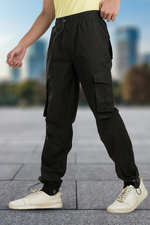 Nomad Black Cotton Air Cargo Pants