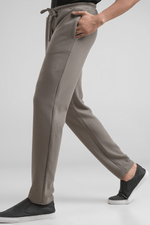 Haven Grey Waffle Knit Regular Fit Pants