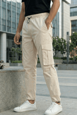 Nomad Cream Cotton Air Cargo Pants