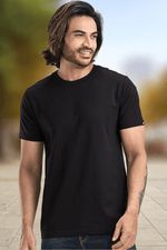 Men's Solid Basic Black T-Shirt