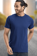 Men's Solid Basic Navy T-Shirt