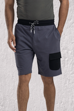 Blissful Gray Men's Cotton Shorts