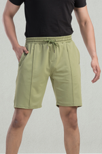 Island Ease Light Olive Knee-Length Shorts