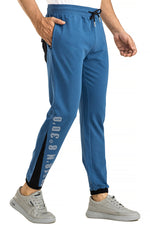 Men's Casual Cotton Blue Joggers