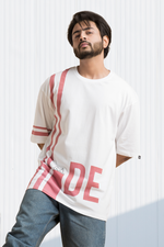 Hide White Oversized Printed T-Shirt