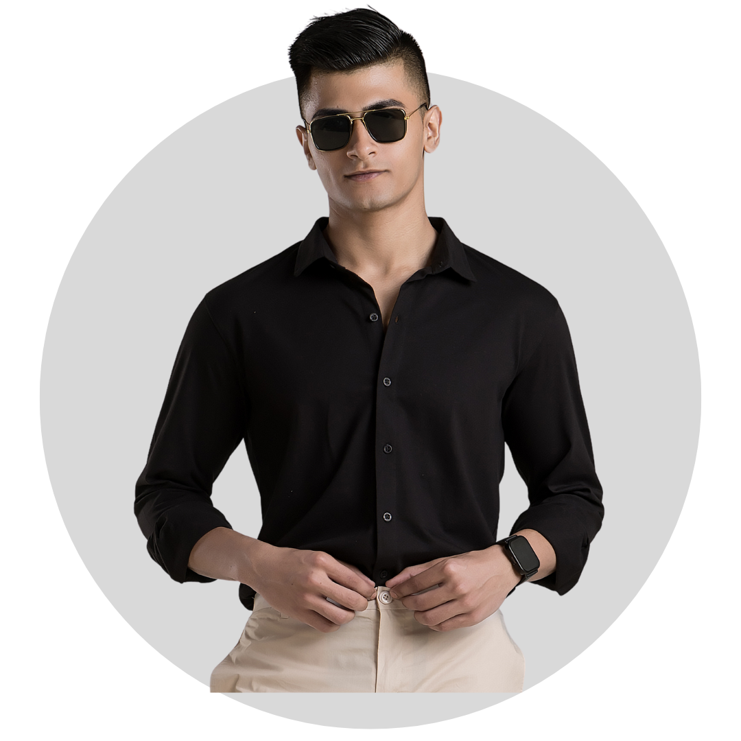 Men's casual printed polo suit