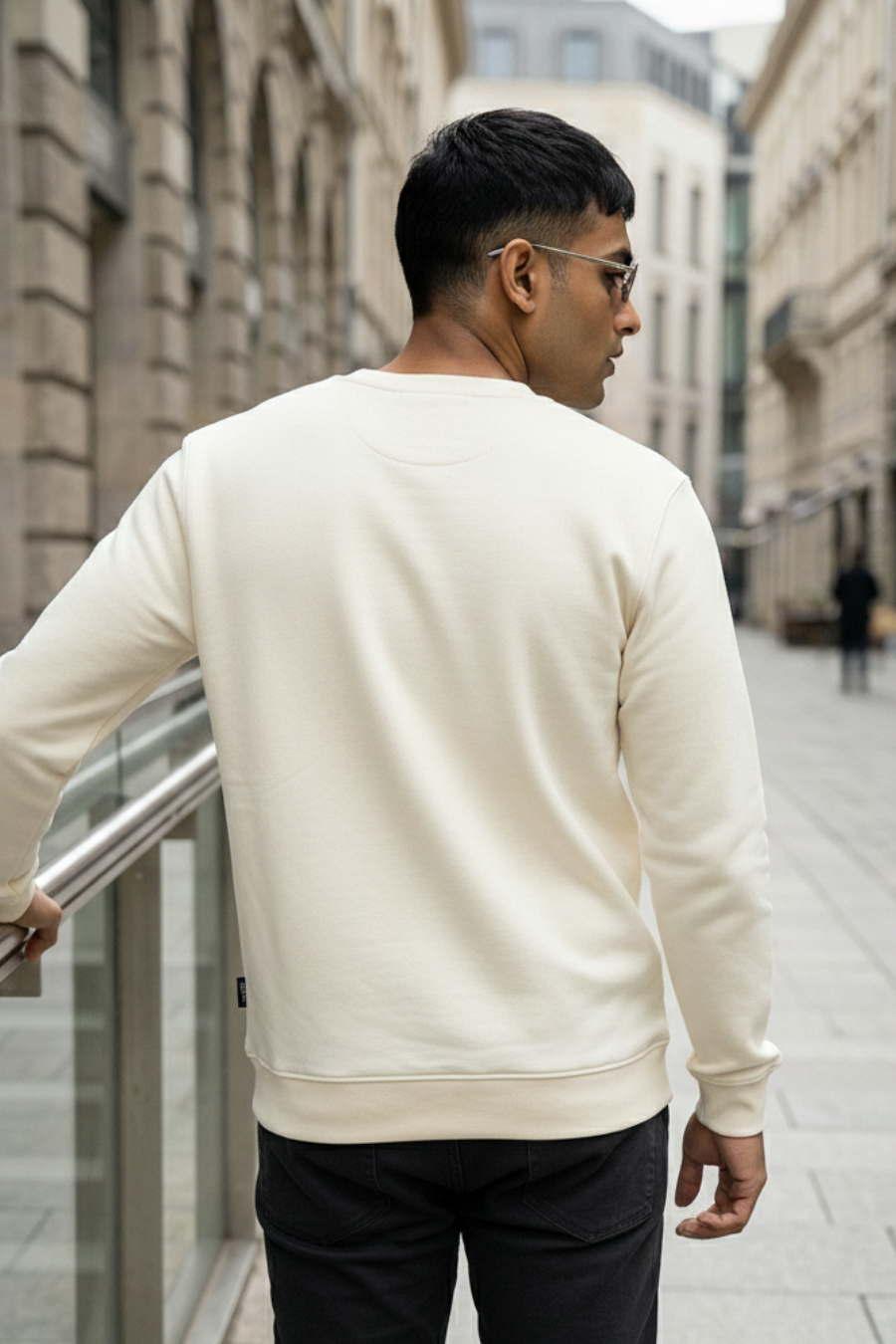 Feel the Rhythm Cannoli Cream Printed Full Sleeves Unisex Sweatshirt