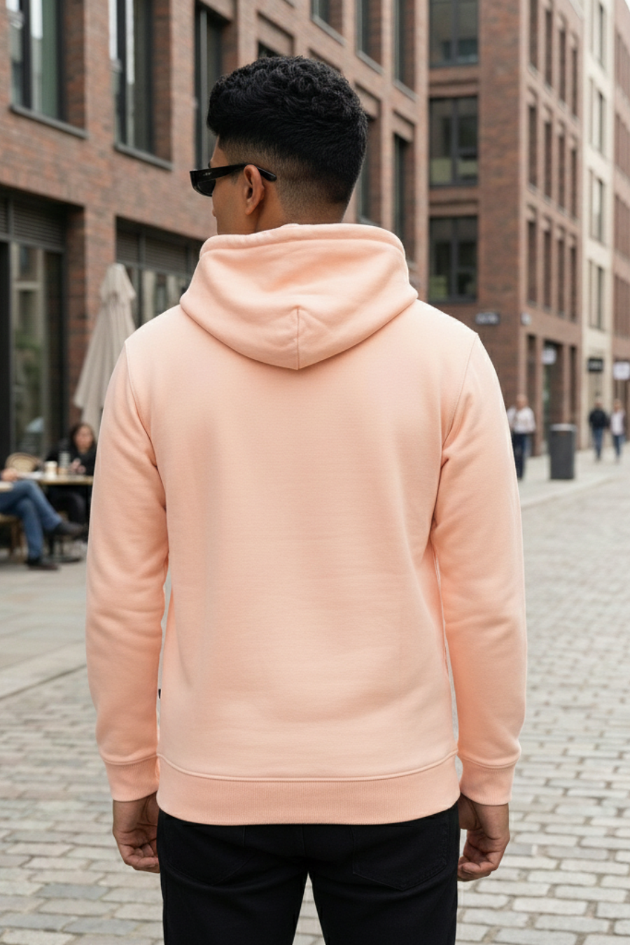 Vacay Peach Printed Full Sleeves Unisex Hoodie