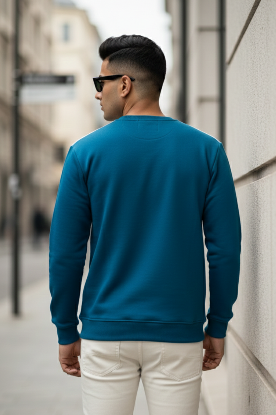 Savage Teal Printed Full Sleeves Unisex Sweatshirt