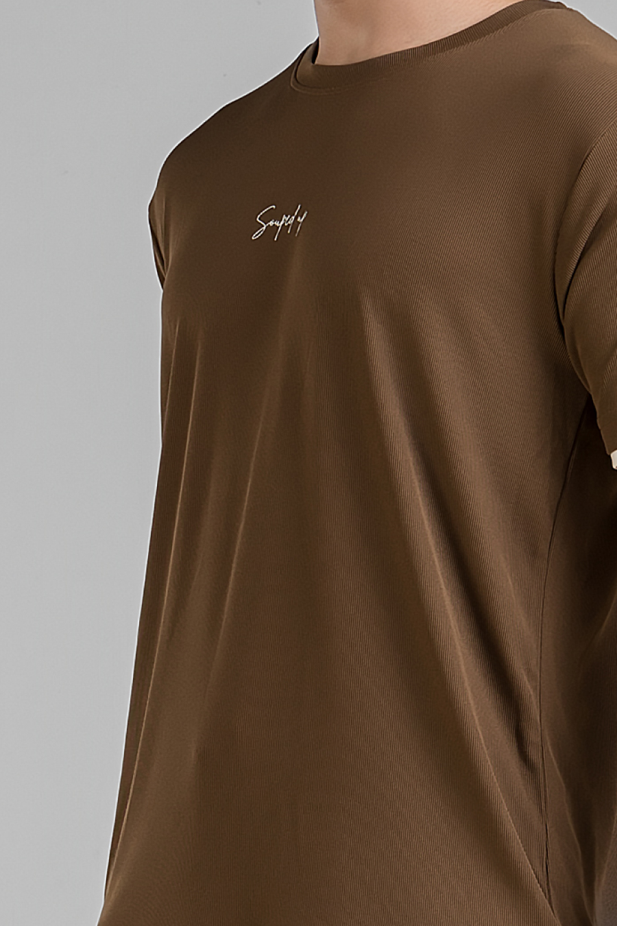 Core Ribbed Brown Co-Ord Set
