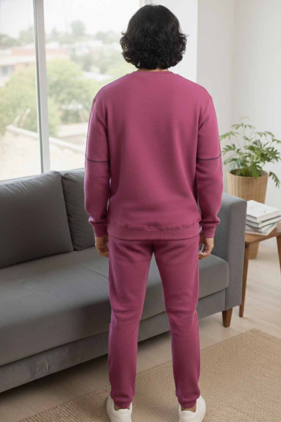 Vogue Verve Mauve Cotton Sweatshirt & Joggers Co-Ord Set