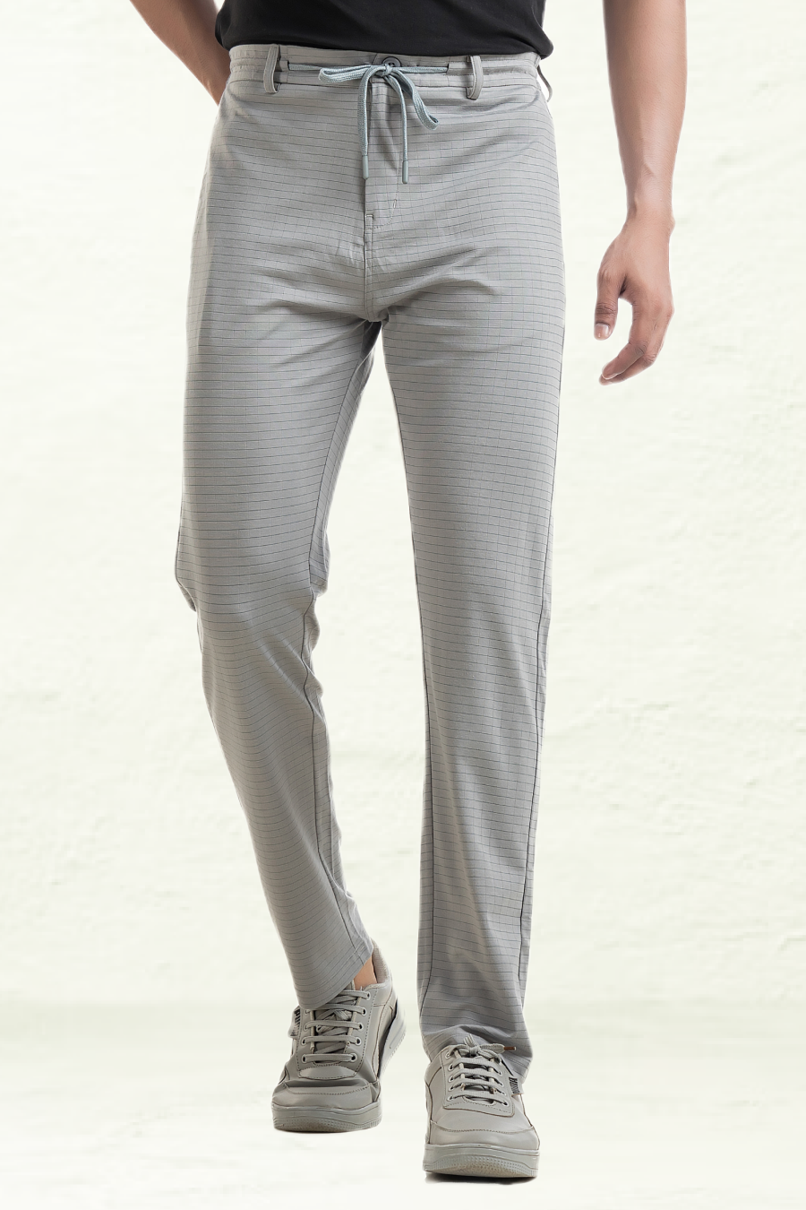 FlexiFit Grey Casual Trouser Pants - Stretchable Comfort with Pockets