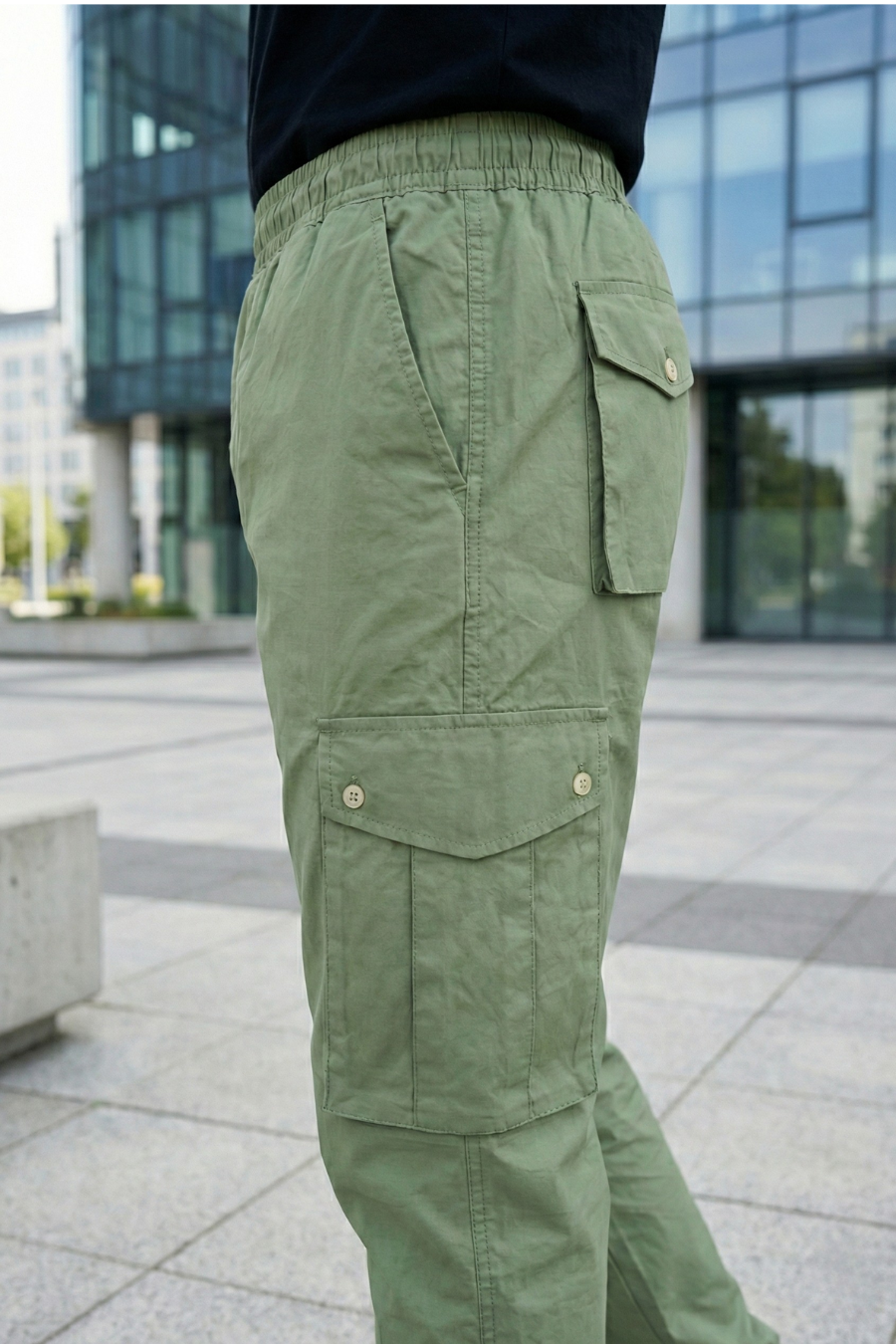 Nomad Light Olive Cotton Air Cargo Pants