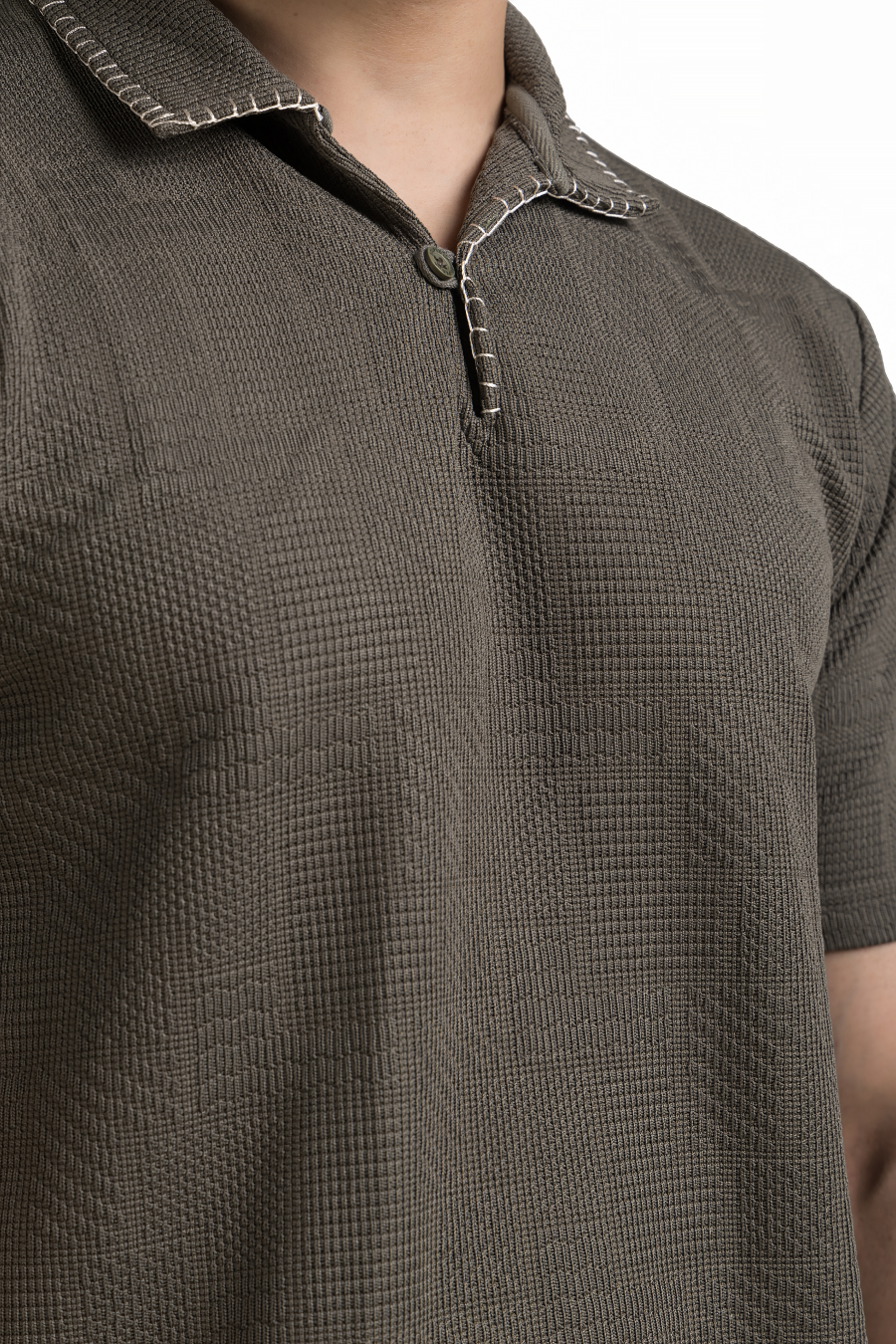 Regalia Dark Olive Embroidery Polo T-Shirt