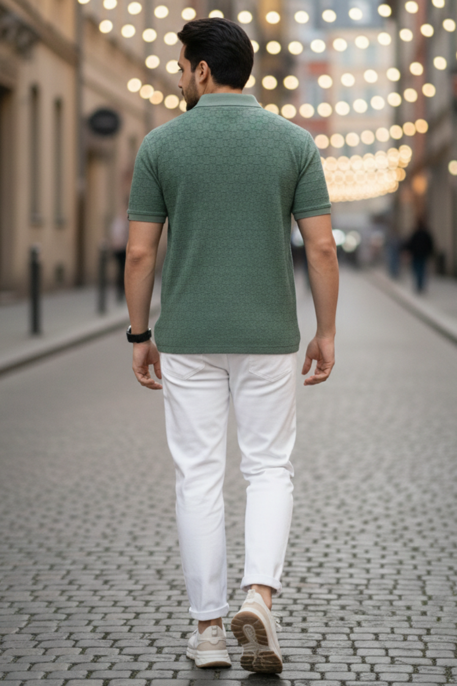 Apex Forest Green Half Sleeves Polo T-Shirts