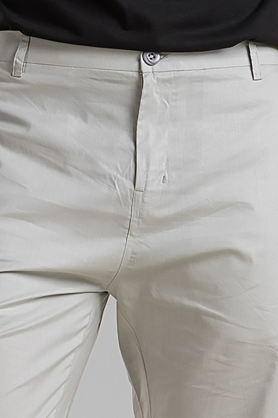 Pure Comfort Ultra-Light Cotton Trouser Pants - Light Grey