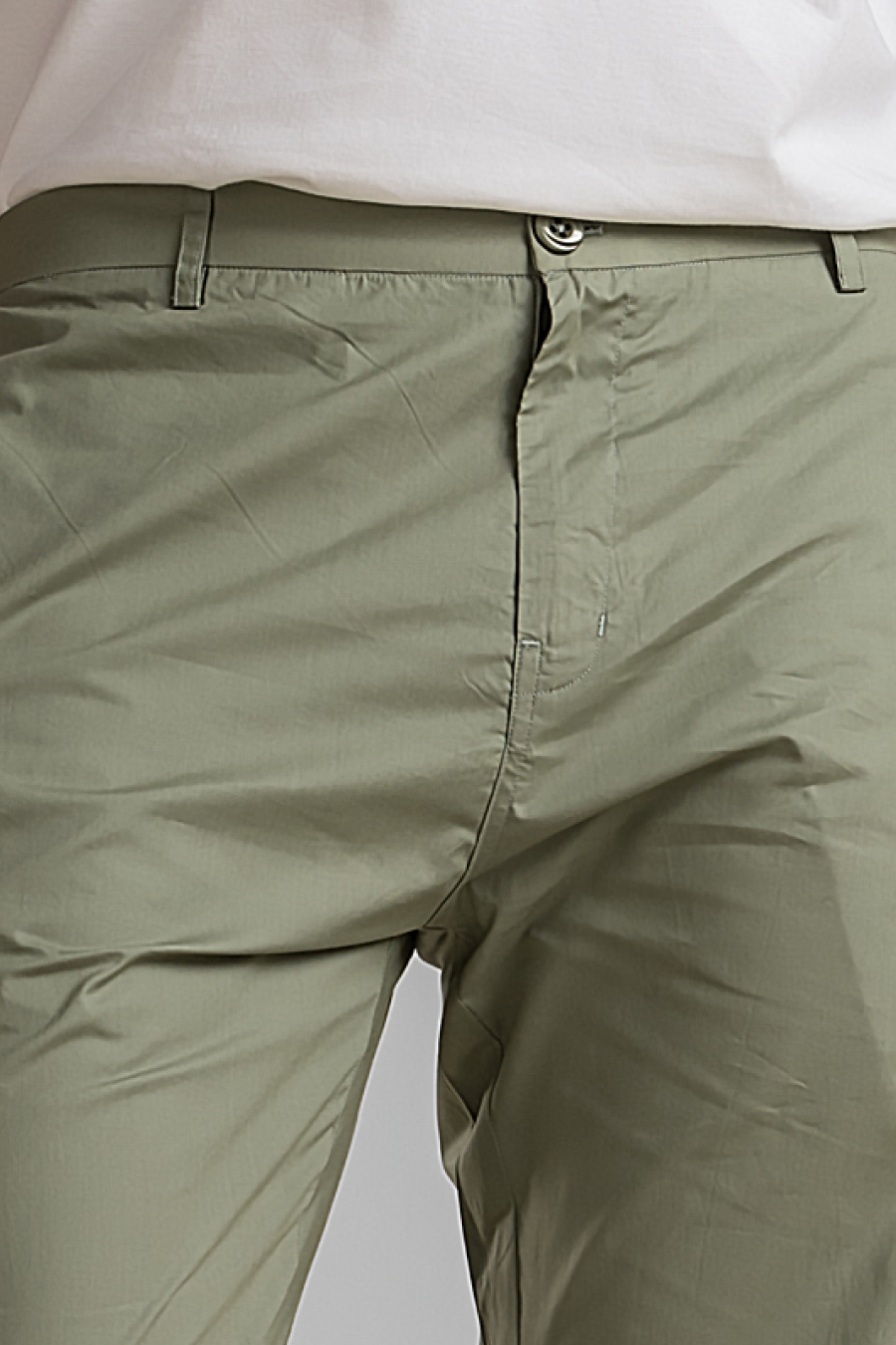 Pure Comfort Ultra-Light Cotton Trouser Pants - Light Olive