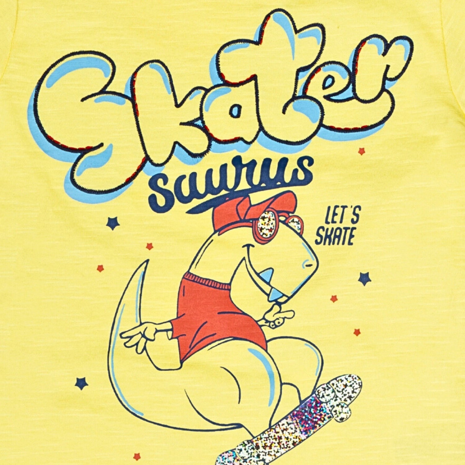 Skatersaurus Mellow Yellow Printed Boys T-Shirt 2-8 Yrs